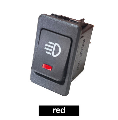 KCD4 svirslēdzis IESLĒGTS-IZSLĒGTS 2 pozīcija 4 kontaktu LED 12V 35A automobiļu uzstādīšanas miglas lukturu slēdzis ar gaismas svirslēdzi