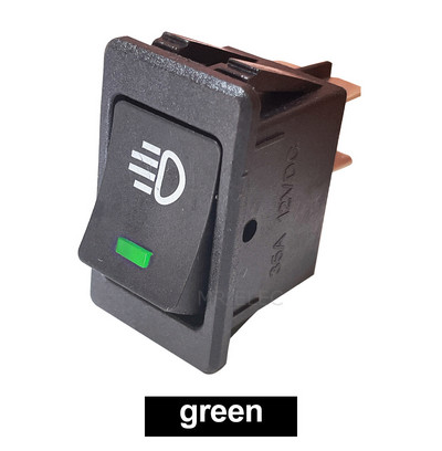 KCD4 svirslēdzis IESLĒGTS-IZSLĒGTS 2 pozīcija 4 kontaktu LED 12V 35A automobiļu uzstādīšanas miglas lukturu slēdzis ar gaismas svirslēdzi