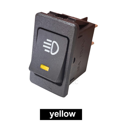 KCD4 svirslēdzis IESLĒGTS-IZSLĒGTS 2 pozīcija 4 kontaktu LED 12V 35A automobiļu uzstādīšanas miglas lukturu slēdzis ar gaismas svirslēdzi