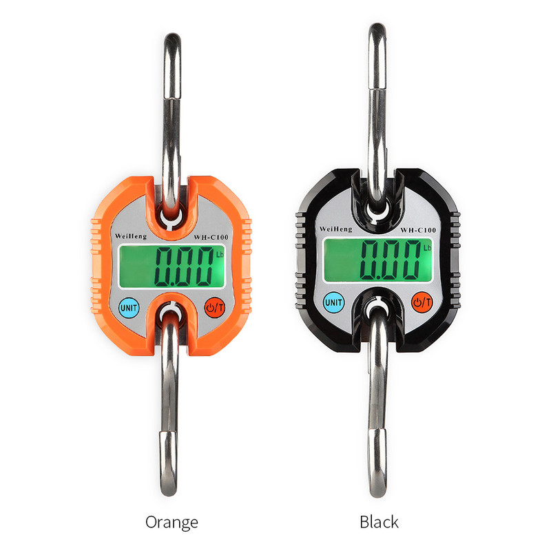 Mini portatīvie elektroniskie svari digitālie svari nulles izsekošanas taras funkcija 150 kg dubultā diapazona digitālie piekārtie svari