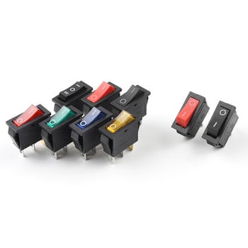 5τμχ KCD3 Rocker Switch ON-OFF 2/3 Pin Ηλεκτρικός εξοπλισμός With Light Power Switch 10A 250V AC 15A 125V AC