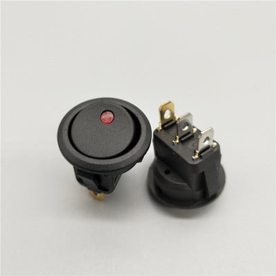 20A 12V 220V veekindel klahvlüliti LED-täppvalgusti autopaadi ümmargune sisse/välja SPST lüliti
