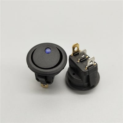 20A 12V 220V veekindel klahvlüliti LED-täppvalgusti autopaadi ümmargune sisse/välja SPST lüliti