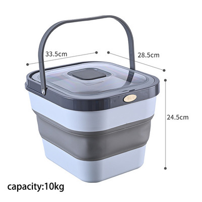 Sklopivi spremnici za pohranu hrane za kućne ljubimce, hermetički zatvoreni spremnici za pse, mačke, zatvorena kanta za pohranu suhe hrane, pribor za kućne ljubimce