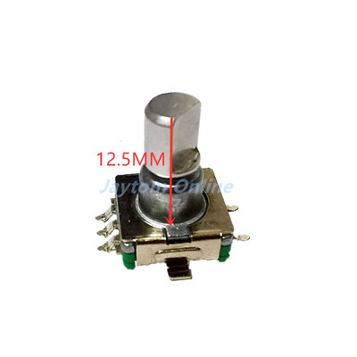 5 tk Rotary Encoder koodlüliti EC11 30 asend koos nupuga lülitiga SMD 5 kontaktiga käepideme pikkus 12,5 mm 17 mm poolvõll