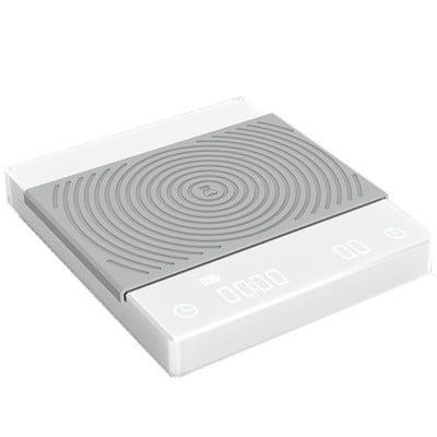 TIMEMORE melnbalts spogulis BASIC elektroniskie svari, kafijas svari, viedie digitālie svari kafijas ieliešanai, pilināmie kafijas svari ar USB svariem