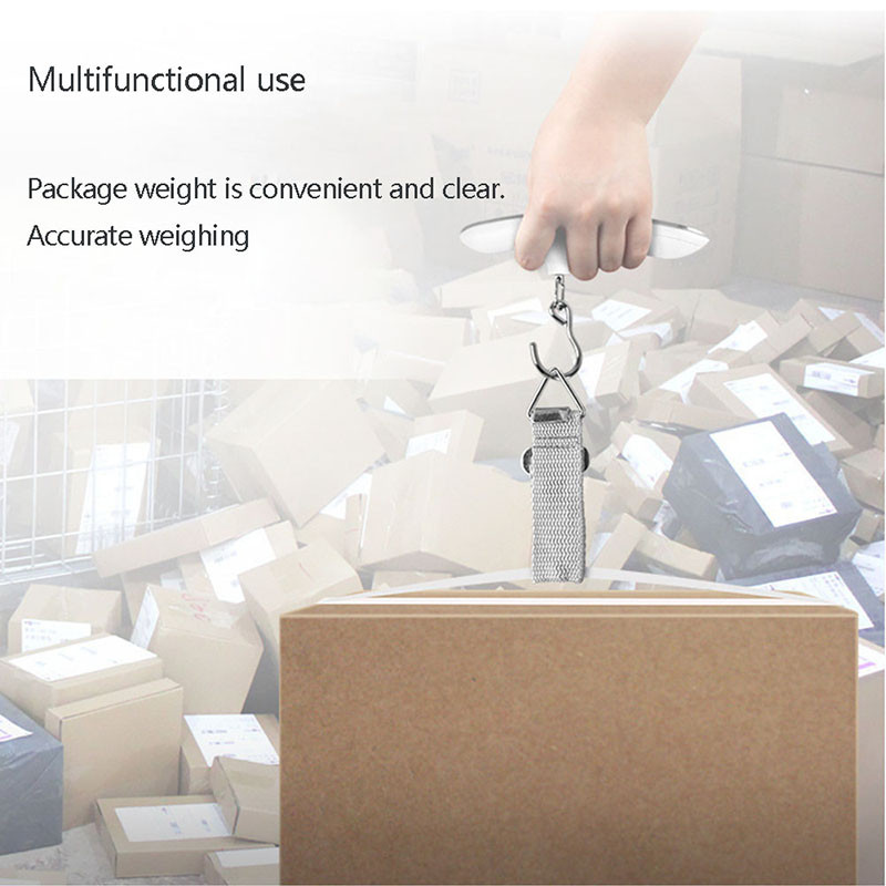 LCD skaitmeninės bagažo svarstyklės 50kg nešiojamos elektroninės svarstyklės svorio balansas lagaminas Kelioninis krepšys pakabinamas svarstyklės kabliukas žvejybos svarstyklės