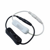 DC 12V ženski muški prekidač za uključivanje/isključivanje, žica konektora za LED traku, svjetiljka, 5.5x2.1 mm DC utikač, kabel prekidača