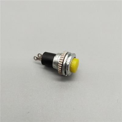 6Pcs 10mm DS-316 Samoresetirajući prekidač s gumbom Trenutni 1A/125VAC 2PIN 6 boja