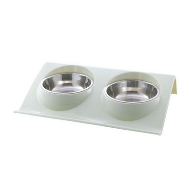 Dvostruki dizajn zdjelice od nehrđajućeg čelika za pse, mačke, štenad, hrana, posuda za vodu, pribor za kućne ljubimce, kreativna mala zdjelica za pse, dodaci za zdjelice za mačke