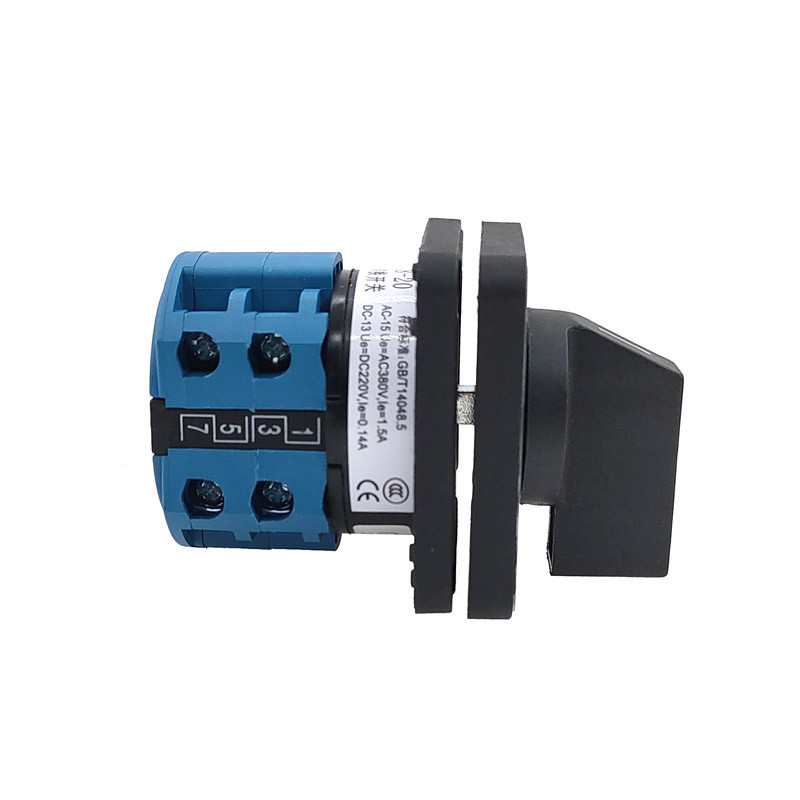 Električni 2/3/4 položaj 8 priključaka Rotacijski bregasti prekidač 500V 20A LW28-20