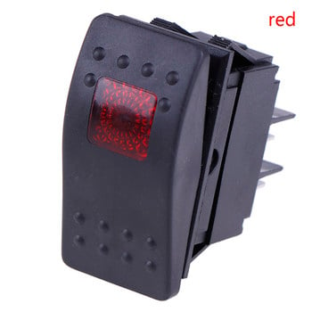 Αδιάβροχη ράβδος Rocker Switch Toggle Car Boat Marine Rocker Switch Button 12v/35A LED Light Lamp 4pin Switch