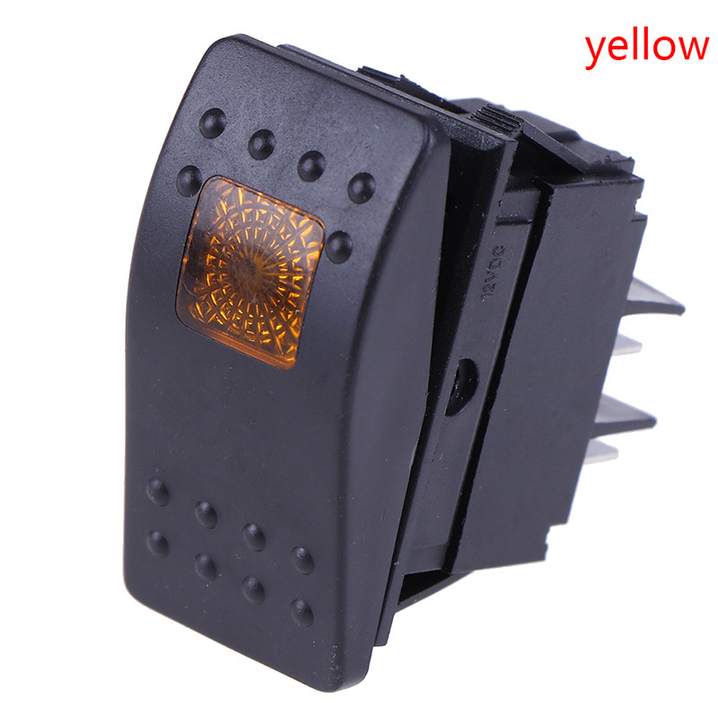 Ūdensnecaurlaidīgs stieņa sviras slēdža slēdzis, automašīnas laivas jūras svirslēdža poga 12v/35A LED gaismas lampas 4 kontaktu slēdzis