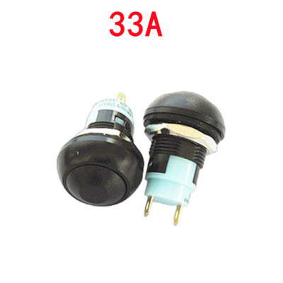 1/6 KOM, mini okrugli prekidač s gumbom, PBS-33A sa samozaključavanjem/33B sa samoresetiranjem, 2 pina, 12 mm, 3 A 250 VAC/1 A 125 VAC, električna oprema