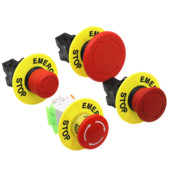 22mm punase seenepeaga hädaseiskamisnupu lüliti XB2 LAY37 NO/NC häirenupu lüliti