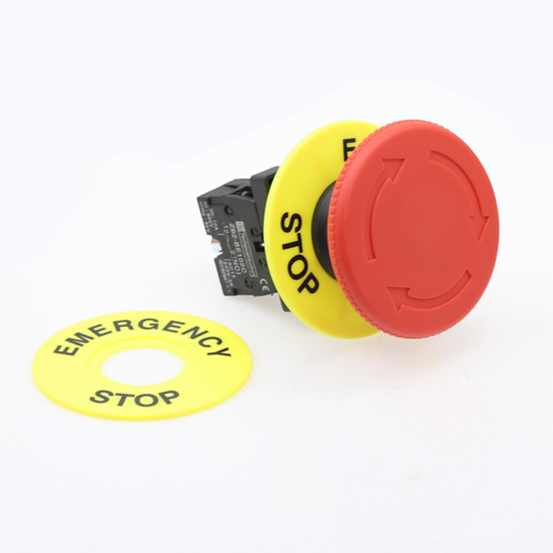 22mm punase seenepeaga hädaseiskamisnupu lüliti XB2 LAY37 NO/NC häirenupu lüliti