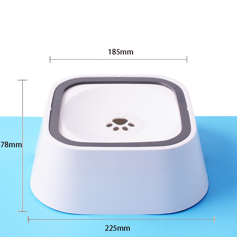 Šunų geriamojo vandens dubuo 1,5 l plūduriuojantis, nesušlapinantis katės dubuo be išsiliejimo geriamojo vandens dozatorius ABS plastikinis dubuo šuniui