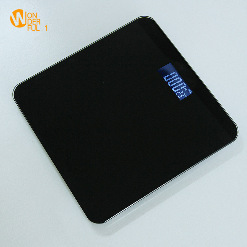 Mājas digitālie svari Elektroniskie svari LCD displejs ķermeņa svēršana korpusa stikla svari