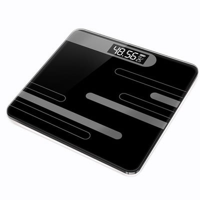Mājsaimniecības elektroniskie svari digitālie grīda ķermeņa tauku svari vannas istabas svars viedie svari temperatūras stikls LED displeja ekrāna temperatūra