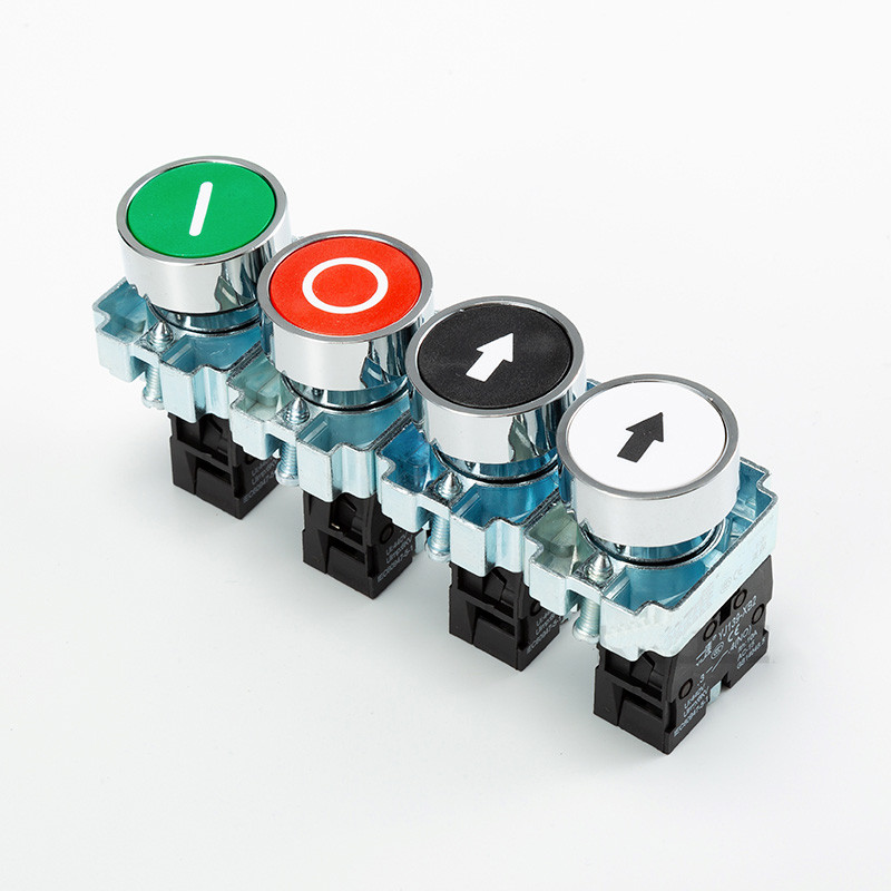 1 gab Pogas slēdzis Pašatiestatīšana Mazas sēņu galvas avārijas apturēšanas 22 mm kloķa taustiņš Iedarbināšanas ievilkšana Barošana ieslēgta XB2-BG21 XB2-BA31 XB2-BS54