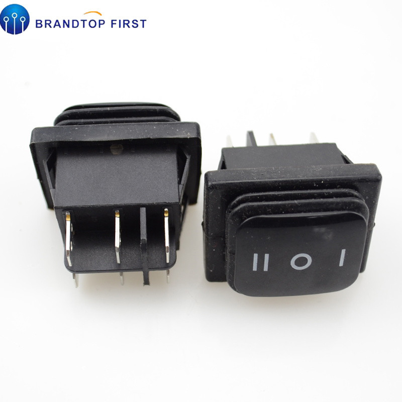 16A 250VAC 20A 125VAC Automobilski čamac fiksni i trenutno uključeno-isključeno-uključeno SPST 6-pinski preklopni prekidač 3 položaja, plastika, vodootporan