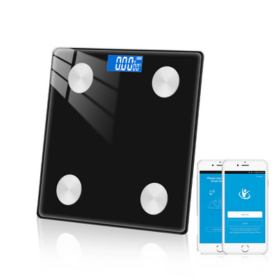 Bluetooth tjelesna vaga BMI pametna elektronička kupaonska podna vaga s LCD-om Digitalna ravnoteža težine Indikatori tjelesne masnoće Analyer Vaga