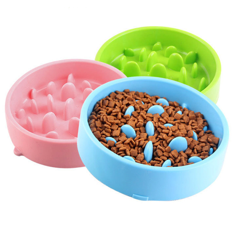 Mājdzīvnieku barotava Pārnēsājama barošanas trauki kucēni, suņi, kaķi, palēnināt ēšanu, padevēji, trauku trauki, lai novērstu aptaukošanos Suņiem bļodu piederumi