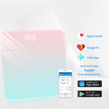 Bluetooth телесна везна BMI Везни за баня Интелигентни електронни везни LCD цифрова везна за тегло Баланс Анализатор на състава на тялото