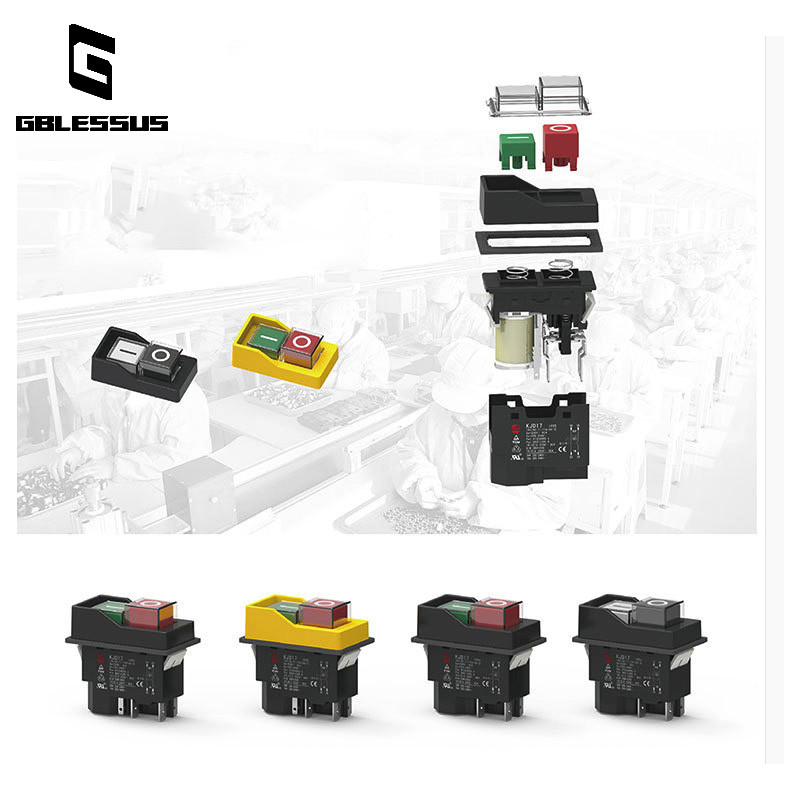 1tk elektriku lüliti KLD-28 KLD-28A elektromagnetiline käivitusnupp tööpinkide tarvikud IP55 veekindel magnet 28A