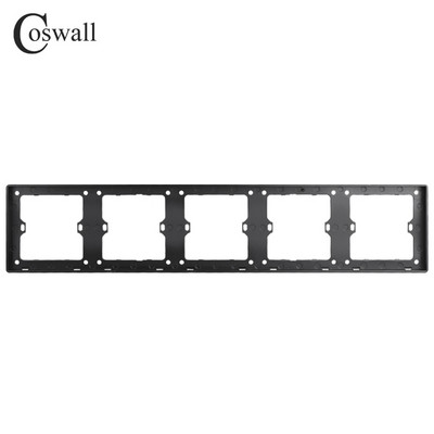 COSWALL Black Matt PC Panel Zigbee 3.0 Tuya Prekidač za uključivanje/isključivanje i prekidač za scenu s normalnom EU utičnicom USB punjač TV RJ45 moduli DIY