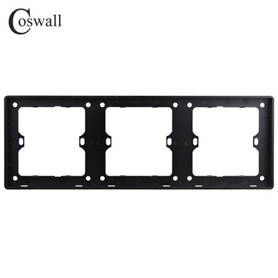 COSWALL Black Matt PC Panel Zigbee 3.0 Tuya Prekidač za uključivanje/isključivanje i prekidač za scenu s normalnom EU utičnicom USB punjač TV RJ45 moduli DIY