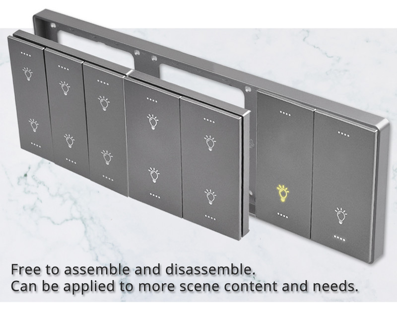 COSWALL Black Matt PC Panel Zigbee 3.0 Tuya Prekidač za uključivanje/isključivanje i prekidač za scenu s normalnom EU utičnicom USB punjač TV RJ45 moduli DIY