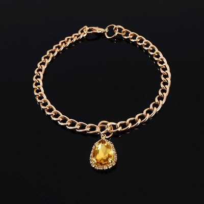 Kaķu rotaslietas, kristāla un mīlestības kulonu aksesuāri Gatos mājdzīvnieku apkakles modes svētku ballīte zelta krāsā Ķēde kucēniem, suņiem piederumi