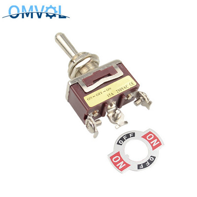 12 mm 3-asendiline hetkeline lülituslüliti (ON) VÄLJAS (ON) vedru tagastuslukk ON-OFF-ON veekindel kate