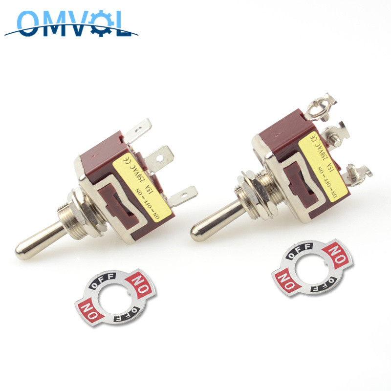 12 mm 3-asendiline hetkeline lülituslüliti (ON) VÄLJAS (ON) vedru tagastuslukk ON-OFF-ON veekindel kate