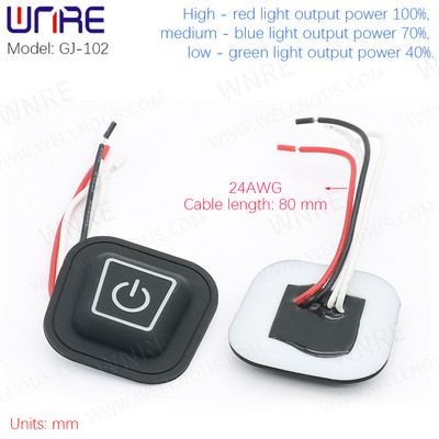 Silikona spiedpogas slēdzis Apsildāmas Vestes Bikses Cimdi Elektriskā apsilde jostas temperatūras regulators Reostata slēdzis, tips c