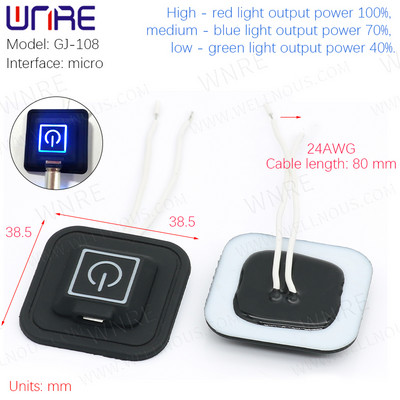 Silikona spiedpogas slēdzis Apsildāmas Vestes Bikses Cimdi Elektriskā apsilde jostas temperatūras regulators Reostata slēdzis, tips c