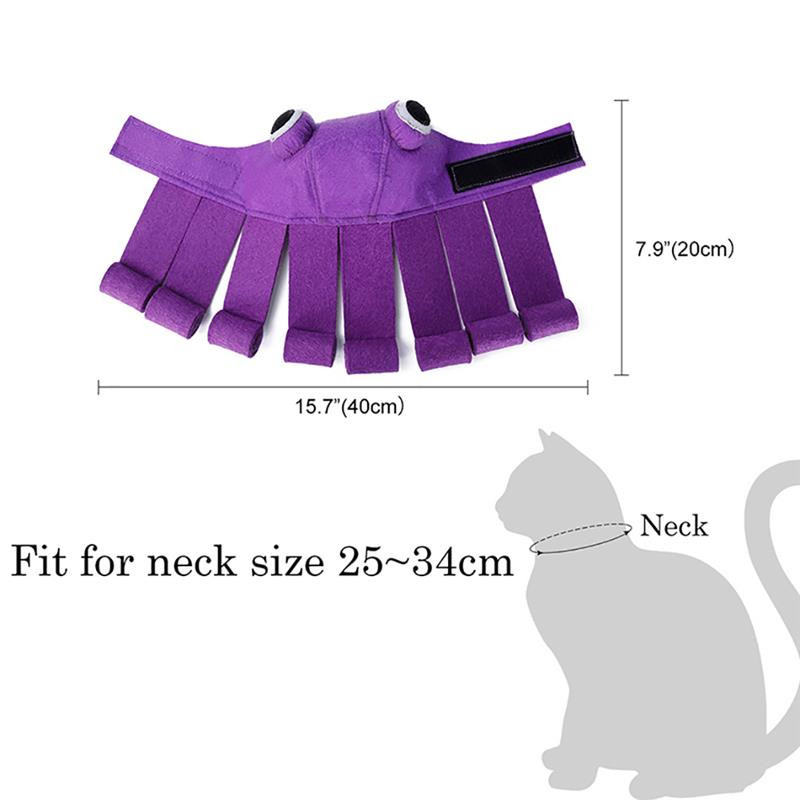 1 tk Naljakas Cosplay Lemmiklooma Koera Kassi Müts Kostüüm Soe kaheksajalg Mane Parukas Müts kassipojale Halloweeni riietumiseks Peakatted Aksessuaarid