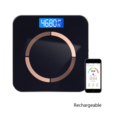 USB-laadimiskaal Smart Body Fat Scale Bluetooth elektrooniline kaal rasva mõõtmise tööriist App Põrandakaalud весы напольные
