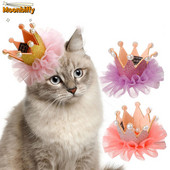 1 tk Lemmiklooma sünnipäevamüts Printsessi kroonpärliga peakate Juuksenõel Kassi Koera peakate Ei kahjusta Juuksed Koerte Aksessuaarid Lemmikloomade hooldus