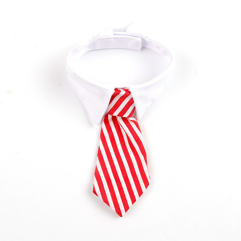 Koera kassi hooldamine Triibuline kikilips Loomade triibuline kikilipsu kaelarihm Lemmiklooma reguleeritav jõulukassi kaelarihm Väikese keskmise koera aksessuaar