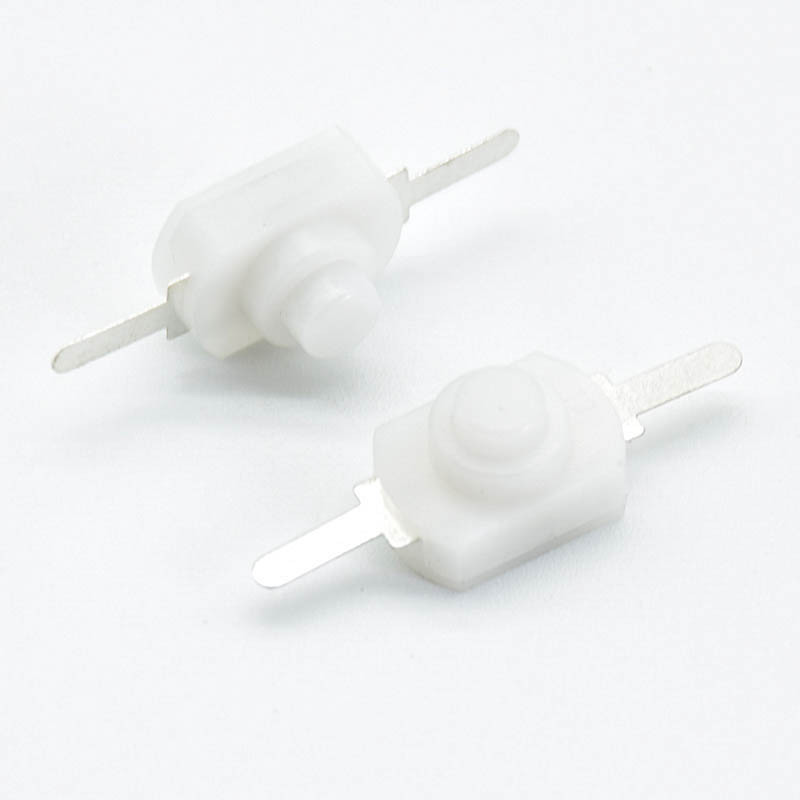 10 komada 1A 30V DC 2A 250V Bijelo/crno Zaključavanje Uključeno Isključeno Mini svjetiljka Prekidač s gumbom Hot rasprodaja