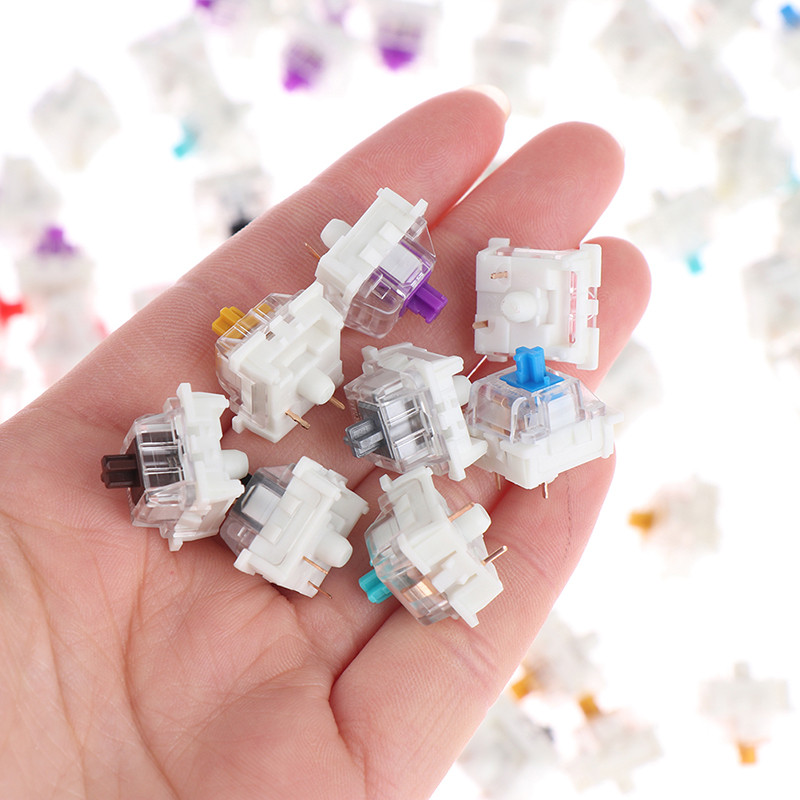 10Pcs/lot Outemu Mx prekidači 3 pinske mehaničke tipkovnice crno plavo smeđe sklopke mehaničke tipkovnice prekidač osovina