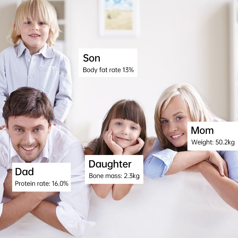 Vannitoa kaalud nutikas elektrooniline kaalu LED digitaalne Bluetooth põranda korpuse kaal tasakaalu keha koostise analüsaator