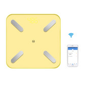 Ühevärviline keharasvakaal nutikas elektrooniline ​juhtmevaba vannitoa kaalukaal Ühendage Bluetoothiga keha koostise analüsaatori kaalud