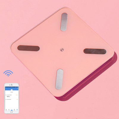 Ühevärviline keharasvakaal nutikas elektrooniline ​juhtmevaba vannitoa kaalukaal Ühendage Bluetoothiga keha koostise analüsaatori kaalud