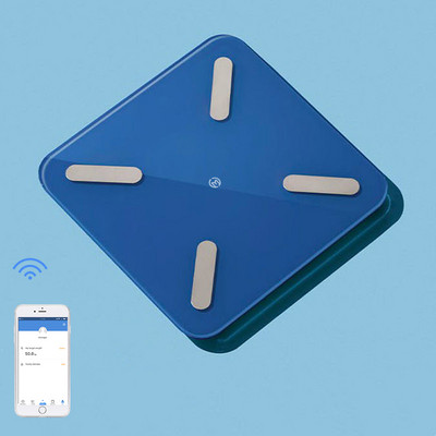 Ühevärviline keharasvakaal nutikas elektrooniline ​juhtmevaba vannitoa kaalukaal Ühendage Bluetoothiga keha koostise analüsaatori kaalud