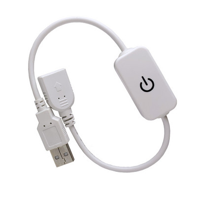 USB-kaabel isane-emane lüliti SISSE VÄLJAS kaabel LED-lambi toide must/valge USB-puute-/nupp-dimmeri LED-lüliti kontroller