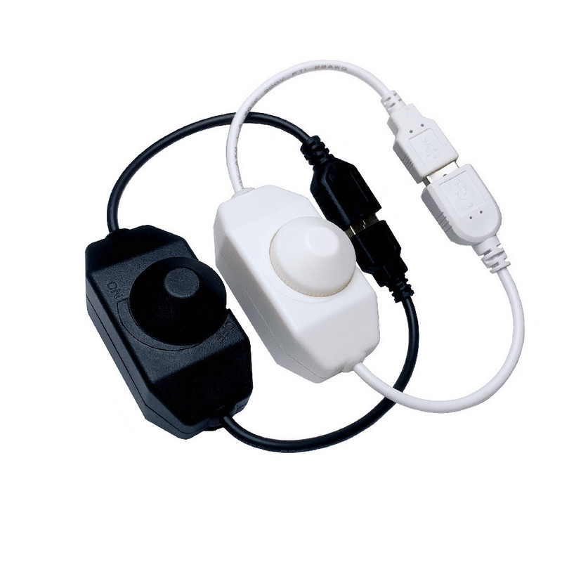 USB-kaabel isane-emane lüliti SISSE VÄLJAS kaabel LED-lambi toide must/valge USB-puute-/nupp-dimmeri LED-lüliti kontroller