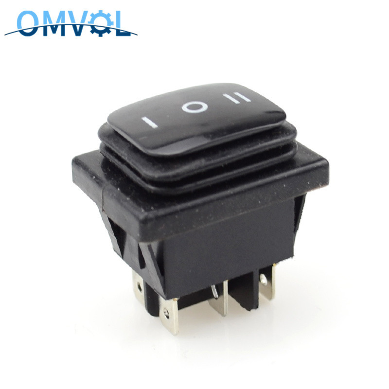 1 PC Hetkeline (sisse)-välja- (sisse) Veekindel 6-kontaktiline klahvlüliti 3 asendiga lukustus SISSE-VÄLJA-SEES DSDT